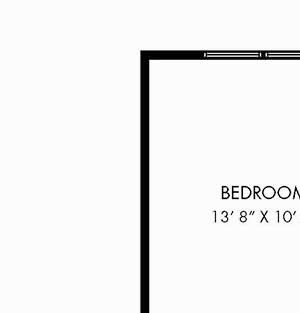 Two bedroom floor plan